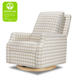 Crewe Recliner and Swivel Glider in Gingham (2 colors)