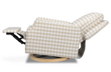 Crewe Recliner and Swivel Glider in Gingham (2 colors)