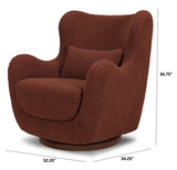 Solstice Swivel Glider in Teddy Loop