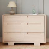 Yuzu 6-Drawer Dresser  in White, Natural,Washed Natural or Walnut