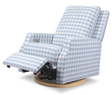 Crewe Recliner and Swivel Glider in Gingham (2 colors)