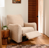 SUNDAY Power Recliner and Swivel Glider in Chantilly Sherpa