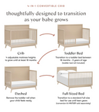 Palma  4-in-1 convertible crib with toddler bed conversion kit